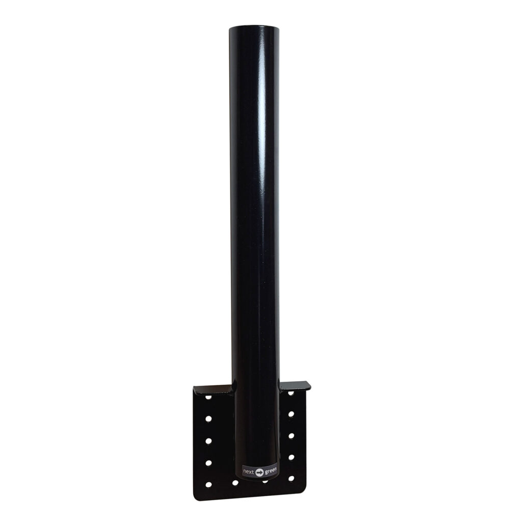 Rörfäste plank -och fasad svart RAL9005