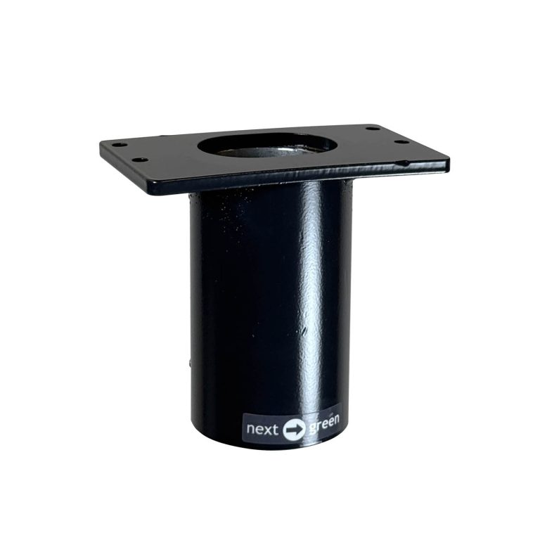 Dynamic S Alternativt stolpfäste med FL13 fläns monterat på Ø 60 mm insticksrör