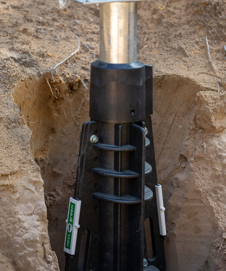 Next Green Fundament GP108 för Markfäste GP108-160 Combo eller Laddboxstolpe Avtrappad 108-60