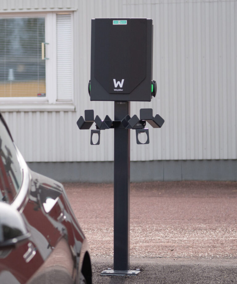 Next Green Piedestal Dynamic med dubbel FL13 fläns för exempelvis Waybler laddbox