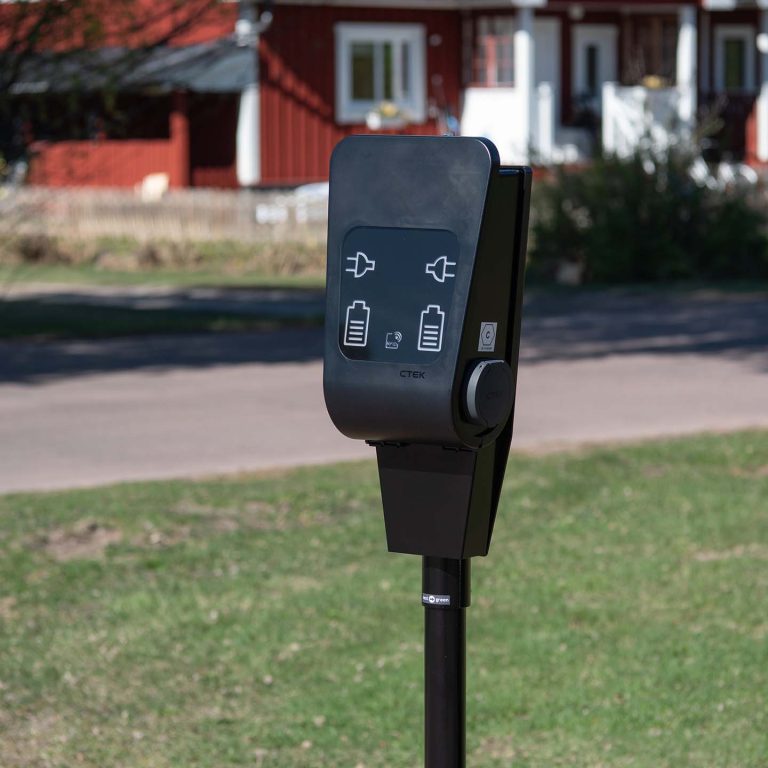 Poleplate 270 CC med Stolprör 1500 mm Jet Black