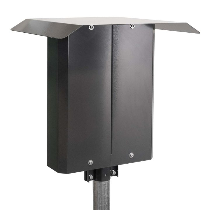 Polebox 330 D för dubbelmontage av laddbox Charge Amps Aura