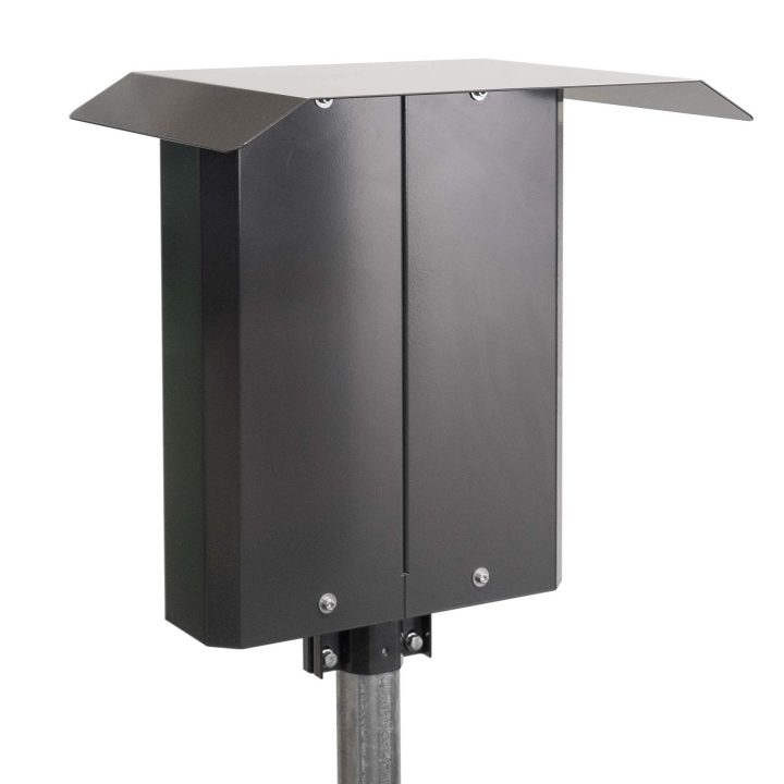 Polebox 330 S för singelmontage av laddbox Charge Amps Aura