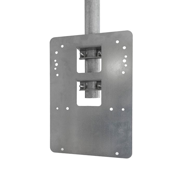 Poleplate 300 Tak laddboxhållare för 60mm stolprör monterad i tak