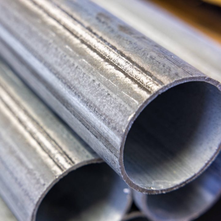 Stolprör 60 mm galvaniserad för Next Green Poleplate och Polebox